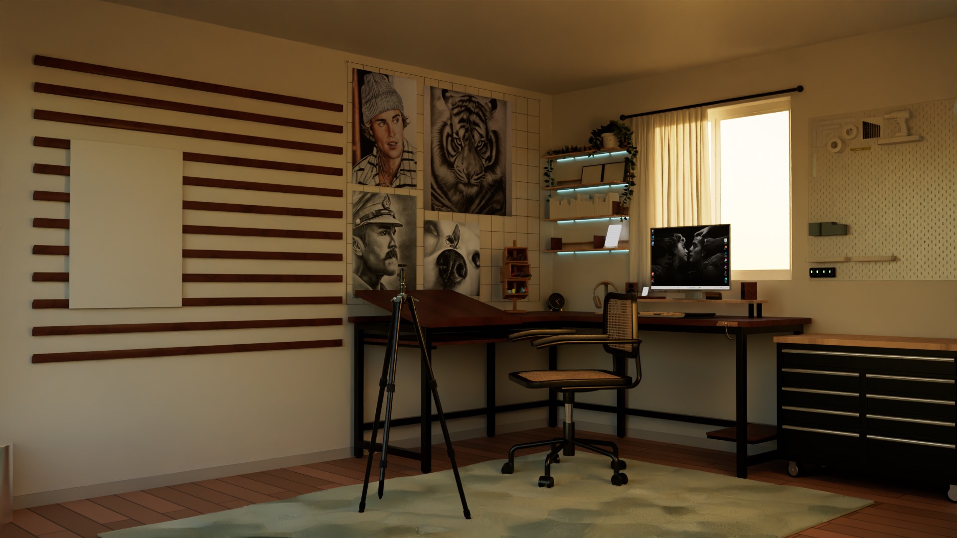 3D project of my dream art studio that iam working on